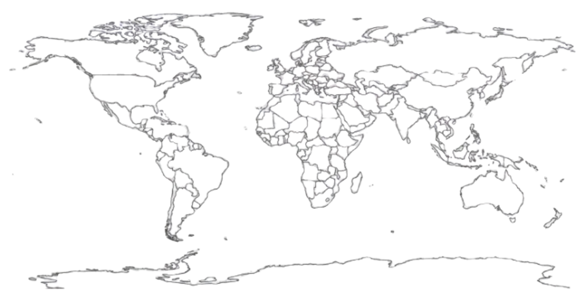 World map highlighting LXN Global Exim's export regions
